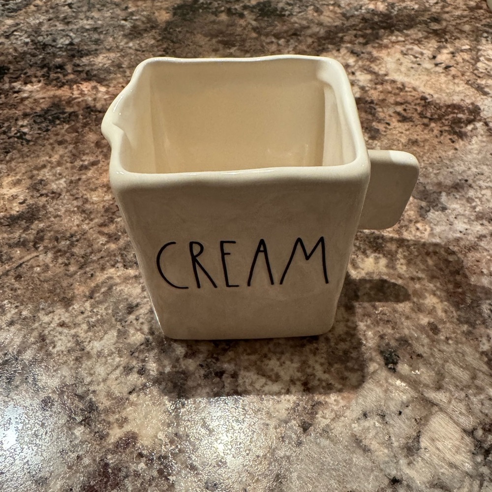Rae Dunn Cream Square Mug